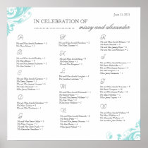 Seating Arrangement Chart Poster