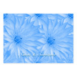 Seating name tags, aqua blue lilly - customizable business card