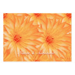 Seating name tags, orange lilly - customizable business card templates