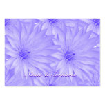 Seating name tags, purple lilly - customizable business card templates