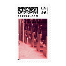 Seats in Red Postage Stamp
