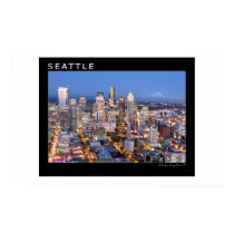 Seattle at Night posters by tashka Seattle at Night posters