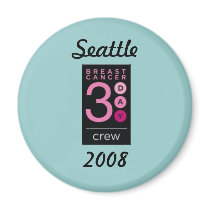 Seattle Breast Cancer 3-Day 2008 Crew magnets by middori Seattle Breast Cancer 3-Day 2008 Crew magnets