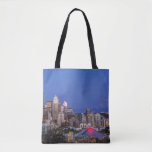 Seattle, Downtown and Mt. Rainier at Twilight Tote Bag