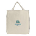 SEATTLE Emerald City Embroidered Tote embroidered bags