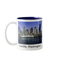 Seattle Ferry Washington State Coffee Mug