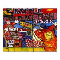 Seattle Fish Market Posters