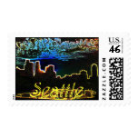 SEATTLE GLOWS POSTAGE STAMP