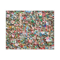 Seattle Gum Wall Stretched Canvas Prints