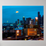 Seattle in All Her Landmarks Poster