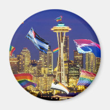 Seattle Pride Refrigerator Magnets