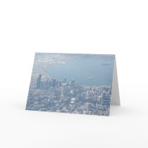 Seattle Puget Sound from air cards
