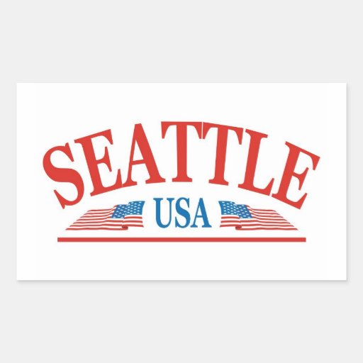 Seattle Rectangular Sticker Zazzle