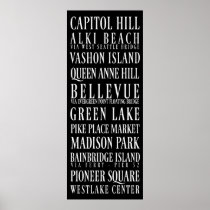 Seattle Subway Sign Poster