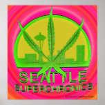 Seattle Superchronics Poster #1 posters
