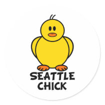 Seattle Washington Chick stickers by chicktshirts8 Seattle Washington Chick stickers
