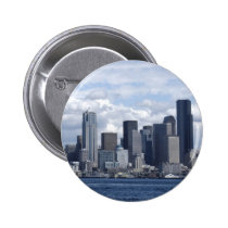 Seattle Washington Skyscrapers buttons