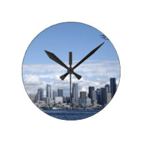 Seattle Washington Skyscrapers wall clocks