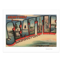 Seattle, WashingtonLarge Letter Scenes 2 Post Cards