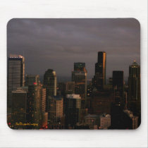 SeattleSkylineAtdusk mousepads