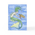 'Seaturtle' Blank Greeting Card