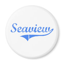 Seaview Massachusetts Classic Design Refrigerator Magnets