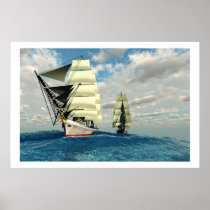 sea, sailing, sailboat, ketch, fishing, bay, boat, boating, calm, coast, cruise, expeditions, background, gold, gust, jib, marine, mast, motor, nautical, ocean, power, racing, rudder, schooner, ship, sky, speed, sports, summer, sun, sunlight, transportation, travel, trip, vessel, water, waves, wind, windward, Poster with custom graphic design