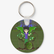 Sebastian Drummer Boy Faery Keychain by KirstenEdwards Sebastian Drummer Boy Faery Keychain