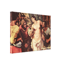 Sebastiano del Piombo - Martyrdom of St Agatha Stretched Canvas Print