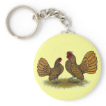 Sebright Bantams:  Golden Key Chain