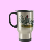 Sebright Bantams:  Silver mugs