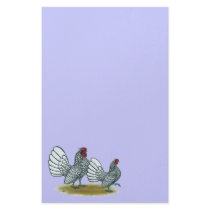 Sebright Bantams:  Silver Stationery