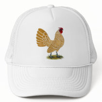 Sebright:  Buff-laced Rooster Mesh Hats
