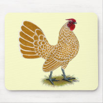 Sebright:  Buff-laced Rooster Mousepad