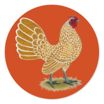 Sebright:  Buff-laced Rooster Sticker