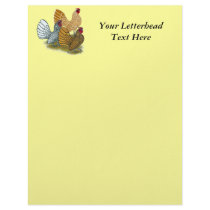 Sebright Rooster Assortment Letterhead