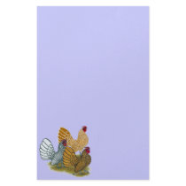 Sebright Rooster Assortment Personalized Stationery