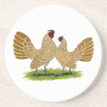 Sebrights Buff Laced Drink Coasters