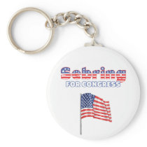 Sebring for Congress Patriotic American Flag Key Chains