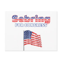 Sebring for Congress Patriotic American Flag Postcards