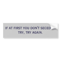 Secede bumper stickers