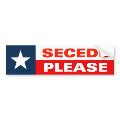 Secede on Secede  Please Bumper Stickers From Zazzle Com