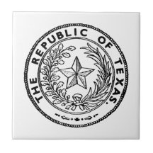 Secede Republic of Texas Ceramic Tile