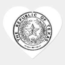 Secede Republic of Texas Heart Sticker