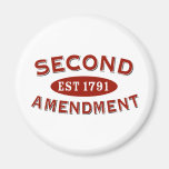 Second Amendment Est. 1791 Fridge Magnets