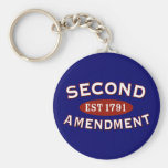 Second Amendment Est. 1791 Keychains