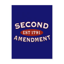 Second Amendment Est. 1791 Post Card