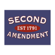 Second Amendment Est 1791 Postcards