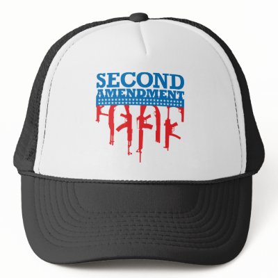 Second Amendment Flag Mesh Hat by visualnewbie