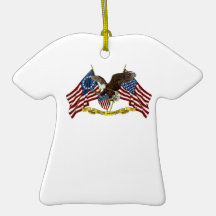 Second Amendment Liberty Eagle Christmas Ornaments
